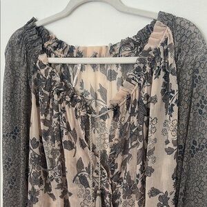 Free People Floral Blouse